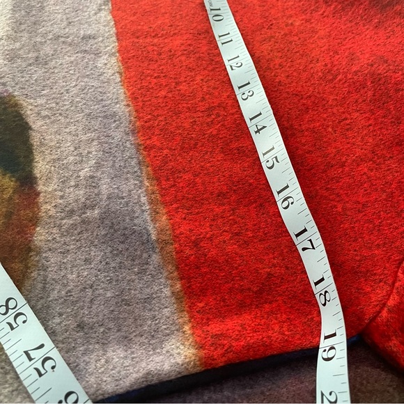 NWT Lily London Vibrant Abstract Watercolor Knit Sweater Tunic style Size S - Picture 8 of 10